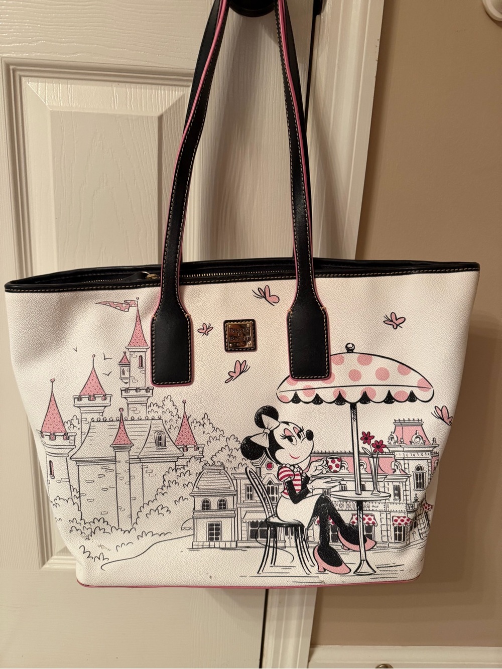 Dooney & Bourke White, Pink and Black Minnie Mouse Cafe Tote